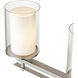Huderson 4 Light 31 inch Brushed Nickel Vanity Light Wall Light